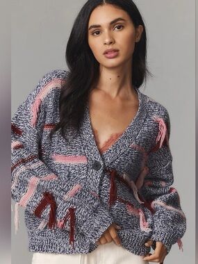 Joie Multicolor Knit Cardigan